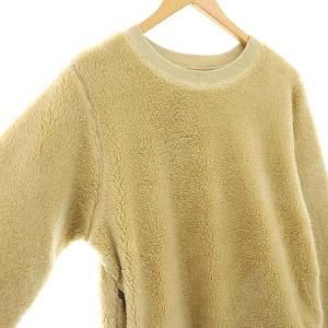 WTAPS GRIZZLY LS/SWEATSHIRT.COPO トップス スウェット カットソー 長袖 ボア S ベージュ