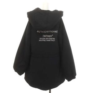 WTAPS DUNE JACKET 中綿ジャケット ロング フード ジップアップ X03 ブラック