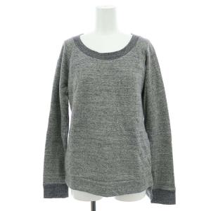 プルオーバーニットトップス スウェット カットソー 長袖 38 グレー