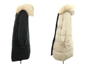 Diagram GRACE CONTINENTAL マルチモッズコート アウター ブルゾン リバーシブル 36 S 黒 ブラック 茶 ブラウン