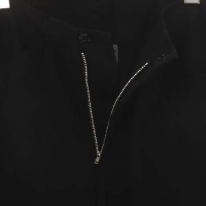 Yohji Yamamoto コットン変形クロップドパンツ テーパード ジッパーフライ 裾スリット 1 黒 ブラック
