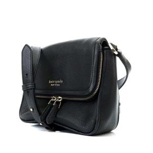 kate spade new york RUN AROUND LARGE FLAP CROSSBODY ショルダーバッグ ワンショルダー 斜め掛け レザー 黒 ブラック