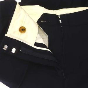 CELINE フィービー期 ウール スリムパンツ スラックス ジッパーフライ 34 濃紺 ダークネイビー