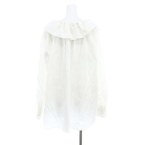 COMME des GARCONS AD2016 フリルカラー シャツ 長袖 XS 白 ホワイト