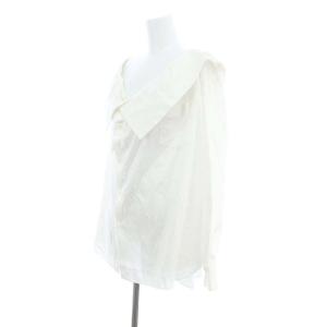 COMME des GARCONS AD2016 フリルカラー シャツ 長袖 XS 白 ホワイト