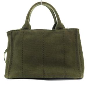 PRADA カナパ トートバッグ ショルダーバッグ 2way カーキ
