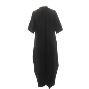 ENFOLD PEライトジョーゼットコクーンワンピース 36 ブラック