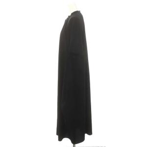 ENFOLD PEライトジョーゼットコクーンワンピース 36 ブラック