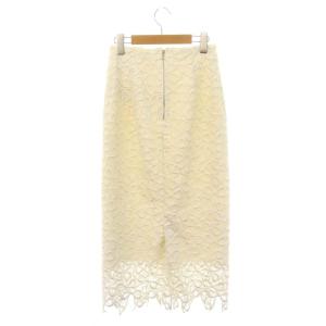 24SS オリジナルリボンメッシュレーススカート ロング タイト 36