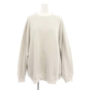 relaxing スウェット トレーナー 長袖 プルオーバー コットン グレー F 黒 ブラック