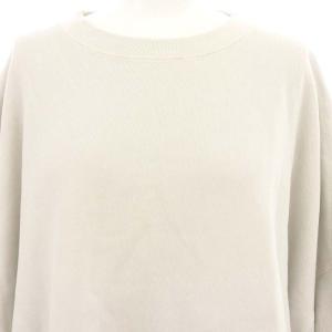 Deuxieme Classe relaxing スウェット トレーナー 長袖 プルオーバー コットン グレー F 黒 ブラック