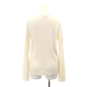 EVERYDAY I LIKE RIB Vネック カーディガン ニット 長袖 白 ホワイト /MI OS