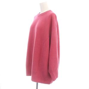 Plage ファインウールワイドクループルオーバー ニット セーター 長袖 ピンク