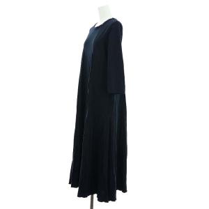 Ron Herman ワンピース ロング 七分袖 XS 紺 ネイビー