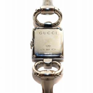 GUCCI トルナヴォーニ バングルウォッチ 腕時計 クォーツ アナログ 2針 スクエア シェル文字盤 ピンク シルバー色