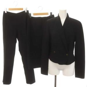 スーツ セットアップ 上下 ジャケット パンツ スカート ひざ丈 ミディ丈 3点セット 7 チャコールグレー