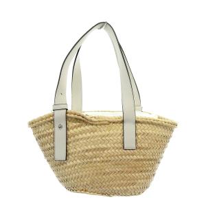 LOEWE バスケットバッグ スモール かごバッグ ベージュ ホワイト