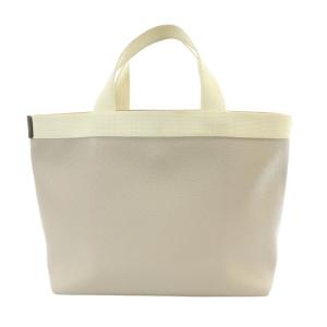 Hervé Chapelier 704GP コーテッドキャンバス スクエア トートバッグ B5サイズ M マスティック イヴォワール