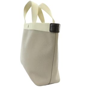 Hervé Chapelier 704GP コーテッドキャンバス スクエア トートバッグ B5サイズ M マスティック イヴォワール