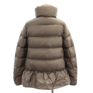 MONCLER ANET 裾フリル ダウンジャケット 00 モカグレー