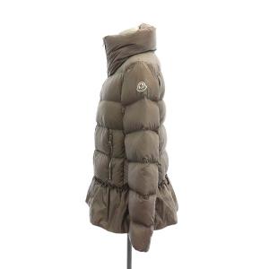 MONCLER ANET 裾フリル ダウンジャケット 00 モカグレー