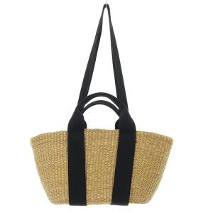 カゴバッグ ハンドバッグ ショルダーバッグ 2way 黒 ブラック べージュ /SR32