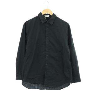 Cotton Lawn Oversized Shirt シャツ オーバーサイズ 長袖 00 黒 ブラック