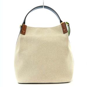 TORY BURCH CANVAS BUCKET BAG