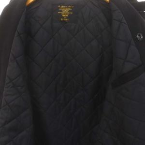 BEAMS FIDELITY ダブルPコート アウター ショート ウール L 黒 ブラック