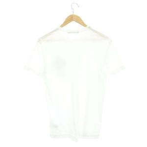 D&G G8KBAZ DGロゴプレート バラ刺繍 Tシャツ カットソー 半袖 46 白 ホワイト
