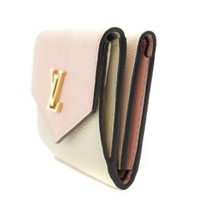 LOUIS VUITTON トリヨン ポルトフォイユ ロックミニ 三つ折り財布 カーフレザー ロゴ オードローズ