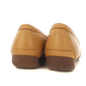 REGAL シンプルモカシン ローファー シューズ レザー 23.5 ライトブラウン