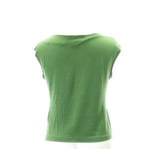 SYBILLA カットソー ノースリーブ デザイン SS 緑 グリーン
