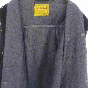 Levi's RED デニムジャケット Gジャン ジージャン ボタンアップ XS 濃紺 ダークネイビー