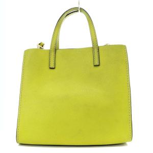 MARC JACOBS ミニグラインド トートバッグ ショルダーバッグ 2way 斜め掛け レザー 黄色 イエロー