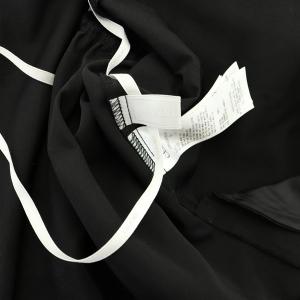 CELFORD ドッキングAラインニットワンピース ミニ 長袖 ボトルネック 切替 フレア 36 黒 ブラック