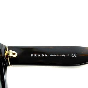 PRADA サングラス べっ甲柄 ロゴ 度なし 5422-140 ダークブラウン