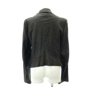 ANN DEMEULEMEESTER レザージャケット ダブル 40 ブラック