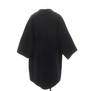 Drawer ウール リバー コート 36 ダークネイビー