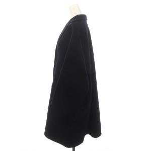 Drawer ウール リバー コート 36 ダークネイビー