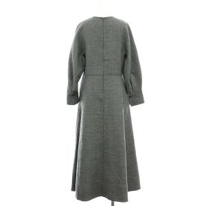 ebure 22AW ウールロングワンピース 長袖 38 グレー