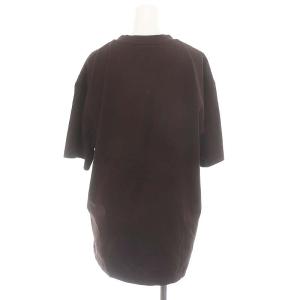 ATON SUVIN 60/2 OVERSIZED T-SHIRT Tシャツ カットソー 半袖 02 茶 ブラウン