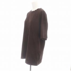 ATON SUVIN 60/2 OVERSIZED T-SHIRT Tシャツ カットソー 半袖 02 茶 ブラウン