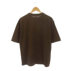 KAPTAIN SUNSHINE 22SS Crewneck Knit Pocket Tee Tシャツ カットソー 半袖 コットン 36 茶 ブラウン