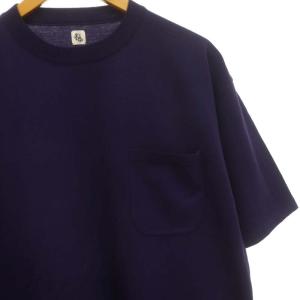 KAPTAIN SUNSHINE 22SS Crewneck Knit Pocket Tee Tシャツ カットソー 半袖 コットン 36 紫 パープル