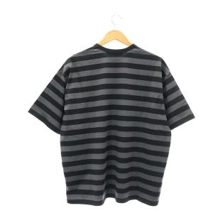 Graphpaper Border S/S Tee Tシャツ カットソー ボーダー 半袖 1 黒 グレー ブラック