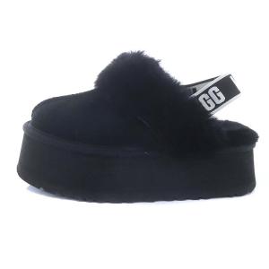 UGG australia 近年モデル ファンケット FUNKETTE サンダル スリッポン プラットフォーム 厚底 バックストラップ スエード US7