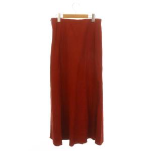 L'Appartement 24SS Lyocell Linen Maxi Skirt 38 ワイン色