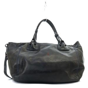 HENRY BEGUELIN トートバッグ ショルダーバッグ 2way 斜め掛け レザー 黒 ブラック