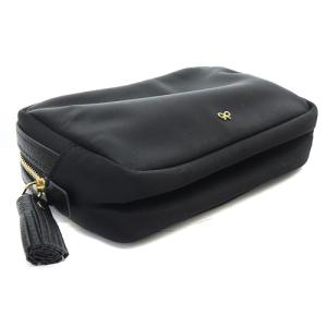 ANYA HINDMARCH IMPORTANT THINGS ポーチ ロゴ 黒 ブラック